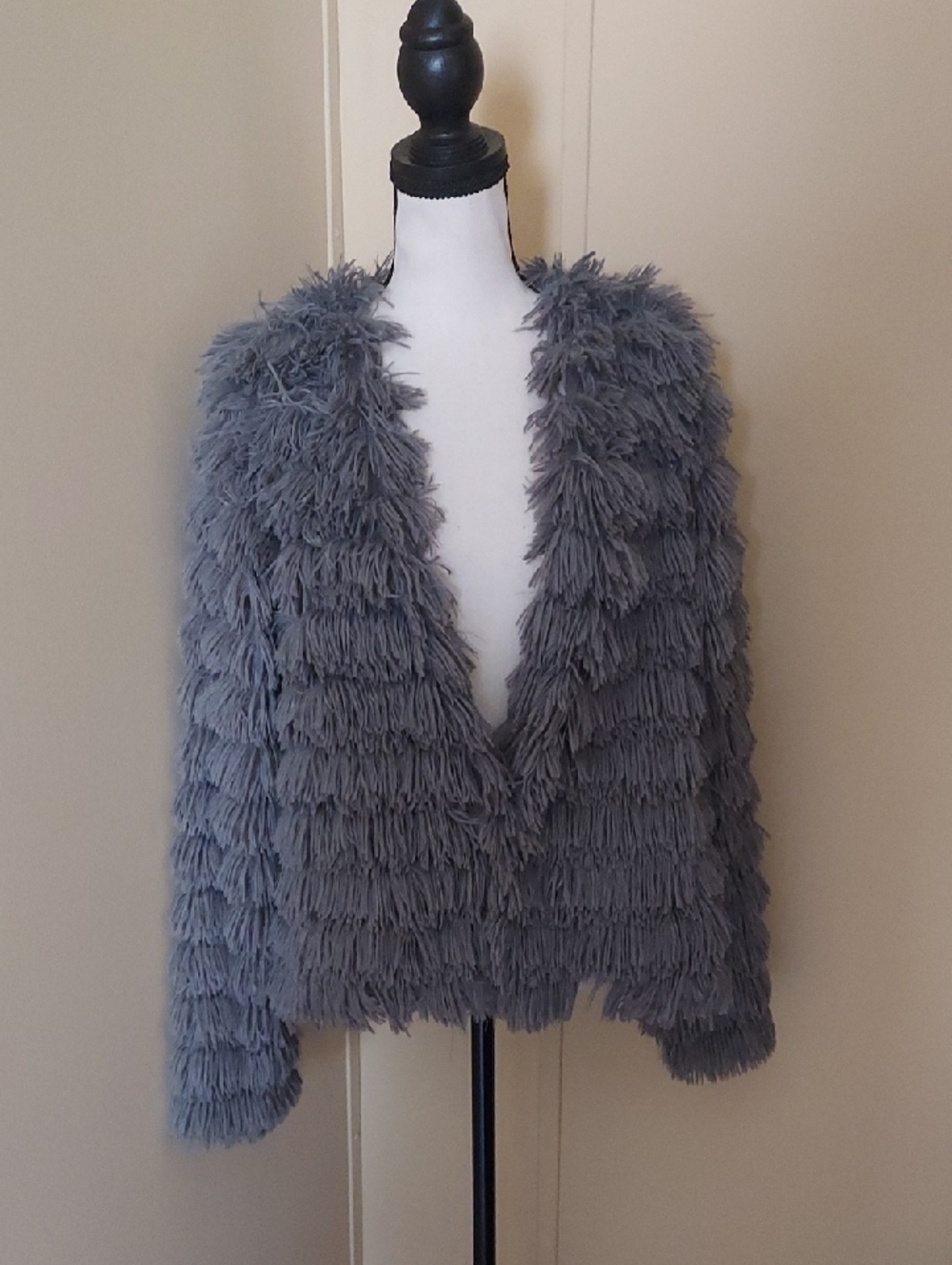 Saints + Secrets Faux Fur Fringed Jacket Jacket
